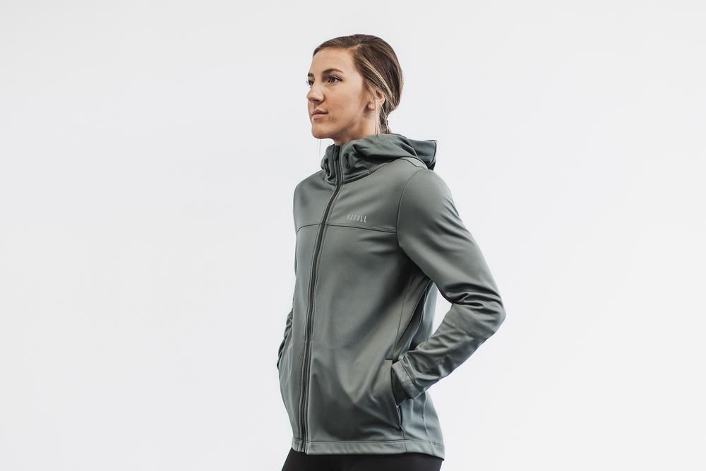 NOBULL Women's Softshell Jackets - Sedona Sage - Ireland (9283HREKN)